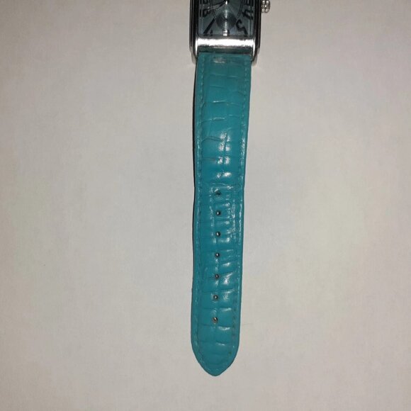 HAMILTON-Ardmore H114110-Analog Wristwatch-Rare Silver Blue Dial/Blue Strap-EX - Picture 6 of 11